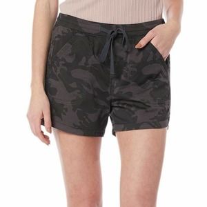 Supplies By Unionbay Marsha Camo High Waist Shorts Tie Waist Galaxy Grey Size XL